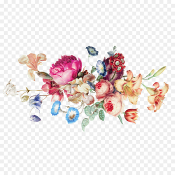 Flower - Retro realistic flower decoration Flower - Retro realistic flower decoration