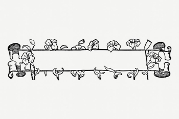 Flower ribbon banner hand drawn | Free Photo - rawpixel Flower ribbon banner hand drawn | Free Photo - rawpixel