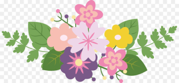 Flower Ribbon - Floral border design Flower Ribbon - Floral border design