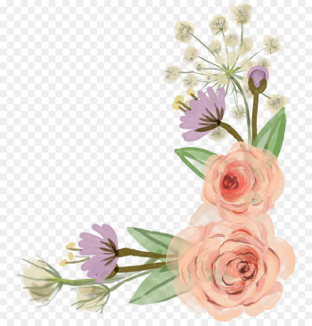 Flower Rose Clip art - Flower Border Flower Rose Clip art - Flower Border