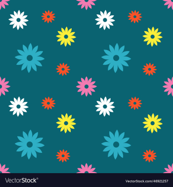 flower seamless pattern with green background