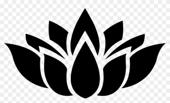 Flower Silhouette 7 - Lotus Flower Vector Png