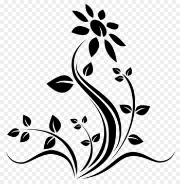 Flower Silhouette Clip art - Flower Silhouette Flower Silhouette Clip art - Flower Silhouette