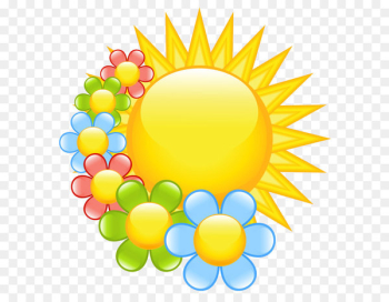 Flower Spring Clip art - Spring Sun with Flowers Clipart Flower Spring Clip art - Spring Sun with Flowers Clipart