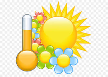 Flower Spring Clip art - Spring Sun with Flowers Clipart Picture 