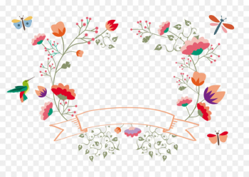 Flower Template Pattern - Vector floral decoration 