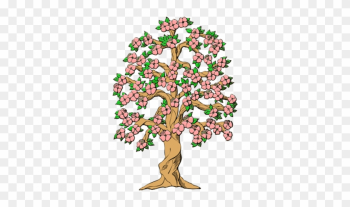 Flower Tree Clipart Png - Tree Clip Art