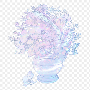 Flower vase png sticker, aesthetic | Free PNG Illustration - rawpixel