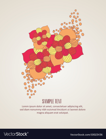 Flower vector image Flower vector image