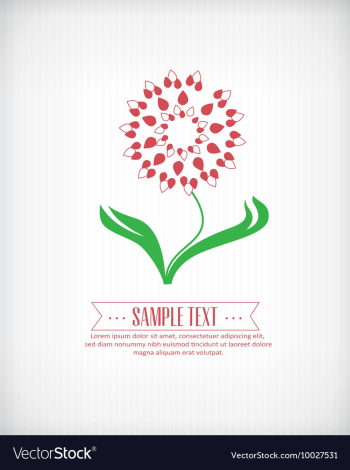 Flower vector image Flower vector image