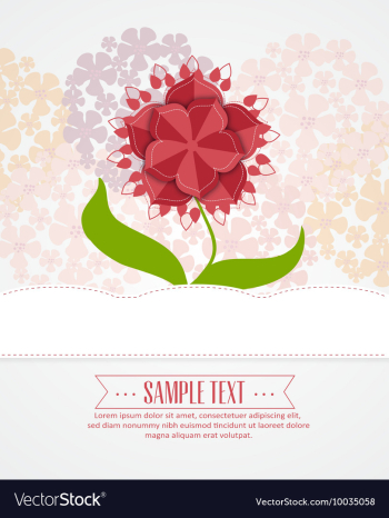 Flower vector image Flower vector image