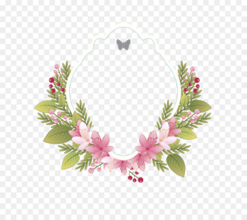 Flower Vintage clothing Picture frame Wedding invitation - Vintage floral frame label 