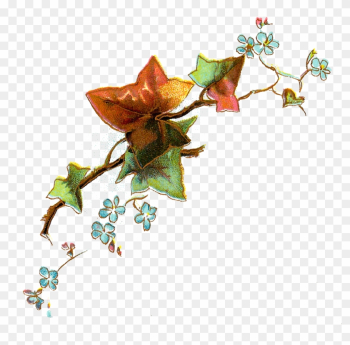 Flower - Vintage Leaf Art Png Flower - Vintage Leaf Art Png