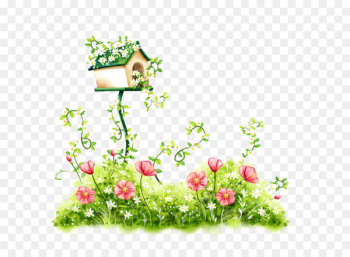 Flower Wallpaper - Hand-painted flowers Flower Wallpaper - Hand-painted flowers