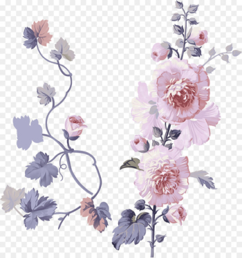 Flower Watercolor painting Clip art - blue flower Flower Watercolor painting Clip art - blue flower