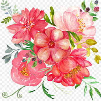 Flower Watercolor painting - Hand-painted flowers Flower Watercolor painting - Hand-painted flowers