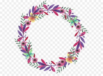 Flower Watercolor painting Wreath - Vector painted garlands Flower Watercolor painting Wreath - Vector painted garlands
