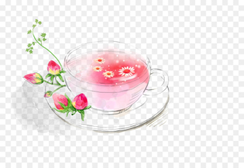 Flowering tea Chrysanthemum tea Hibiscus tea - scented tea Flowering tea Chrysanthemum tea Hibiscus tea - scented tea