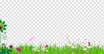 Flowers and grass, Meadow Fundal, Grass background transparent background PNG clipart