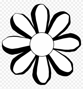 Flowers Black Flower Black White Art Coloring Book - Flower Pic Black And White