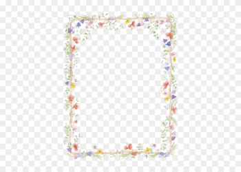 Flowers Borders Png Transparent - Free Flower Borders For Word Document