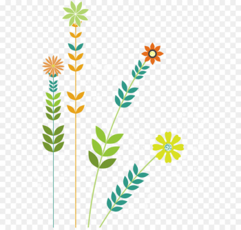 Flowers creative design background vector 