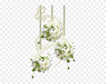 Flowers Decoration, White Flowers, Flower Clips, Wedding, - White Flowers Decoration Png