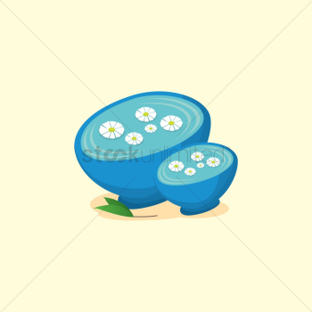 Flowers floating in water Flowers floating in water