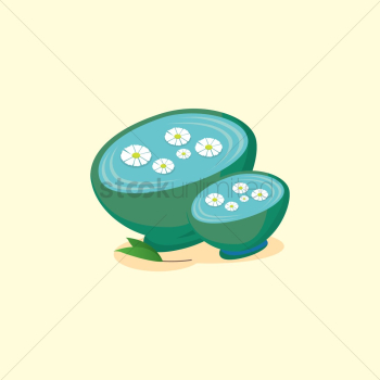 Flowers floating in water Flowers floating in water