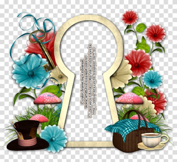 Flowers , Frames Queen of Hearts White Rabbit Alice's Adventures in Wonderland, wonderland transparent background PNG clipart