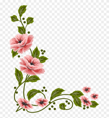 Flowers, Painting Illoustrator, Png File - Flowers Painting Layout Png