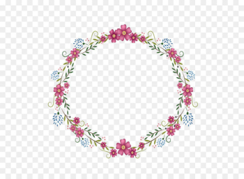 Flowers round frame Flowers round frame