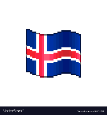 flowing flag of iceland flowing flag of iceland