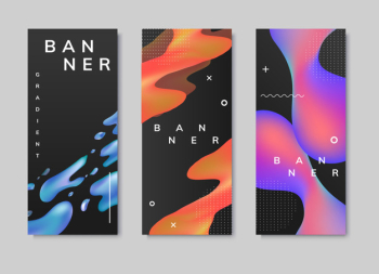 Fluid gradient background templates Fluid gradient background templates