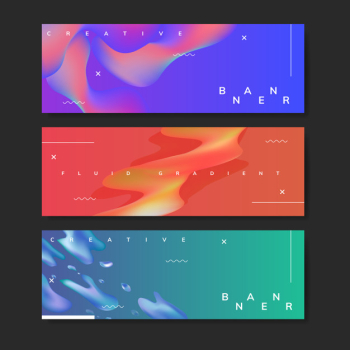 Fluid gradient background templates Fluid gradient background templates