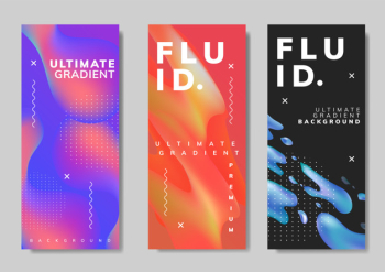 Fluid gradient background templates Fluid gradient background templates