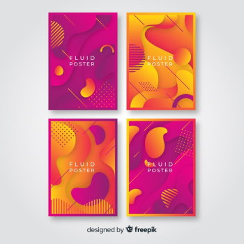 Fluid poster collection Fluid poster collection