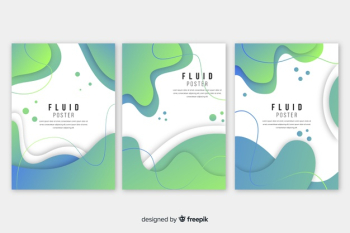 Fluid poster collection Fluid poster collection
