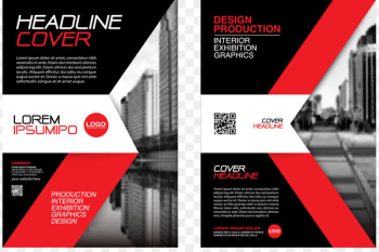 Flyer Brochure Advertising - Vector red urban architecture Flyer 