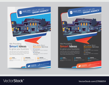 Flyer template vector image Flyer template vector image