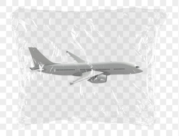 Flying airplane png plastic bag | Free PNG - rawpixel