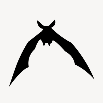 Flying bat silhouette clipart, animal | Free PSD - rawpixel Flying bat silhouette clipart, animal | Free PSD - rawpixel