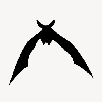 Flying bat silhouette clipart, animal | Free Vector - rawpixel Flying bat silhouette clipart, animal | Free Vector - rawpixel