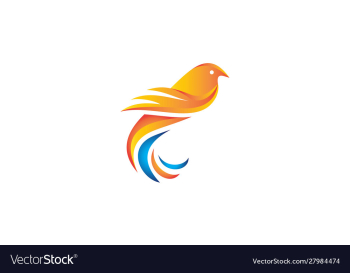 Flying bird dove logo vector image Flying bird dove logo vector image