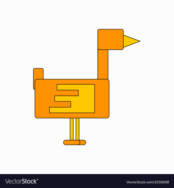 Flying duck silhouette vector image Flying duck silhouette vector image