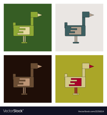 Flying duck silhouette vector image Flying duck silhouette vector image