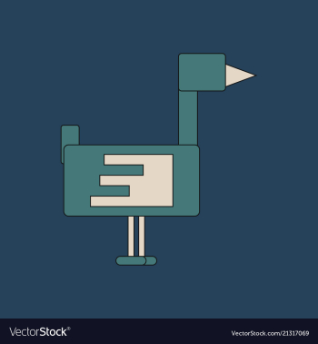 Flying duck silhouette vector image Flying duck silhouette vector image