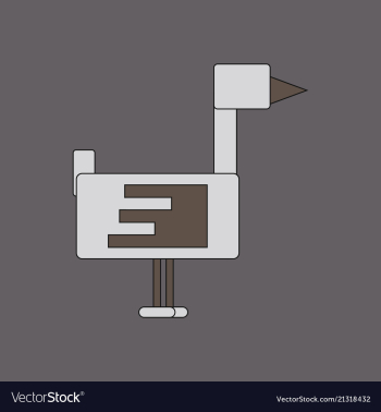 Flying duck silhouette vector image Flying duck silhouette vector image