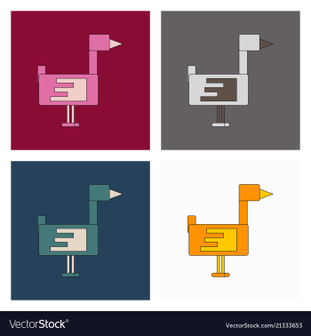Flying duck silhouette vector image Flying duck silhouette vector image