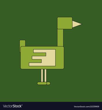 Flying duck silhouette vector image Flying duck silhouette vector image